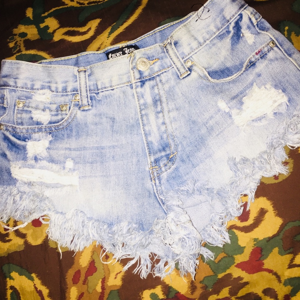 Cut-Off Denim Shorts